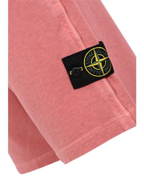 Bermuda 6200014 in felpa di cotone mafilé Oleander STONE ISLAND | 6200014S0060V018G